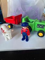 Playmobil 123 tractor en wagem, Ophalen of Verzenden, Gebruikt