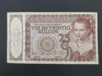 Nederland 25 gulden 1944, Postzegels en Munten, Bankbiljetten | Nederland, Ophalen of Verzenden, 25 gulden