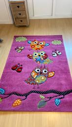 Kleed  kinderkamer kleur fuchsia met uiltjes, Ophalen, Zo goed als nieuw, 150 tot 200 cm, Modern