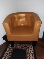 LIEF STOELTJE GOUDKLEURIG, Huis en Inrichting, Ophalen, Minder dan 75 cm, 50 tot 75 cm