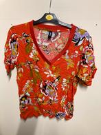 Leuk fleurig shirt - maat L, Kleding | Dames, T-shirts, Ophalen of Verzenden, Zo goed als nieuw, Korte mouw