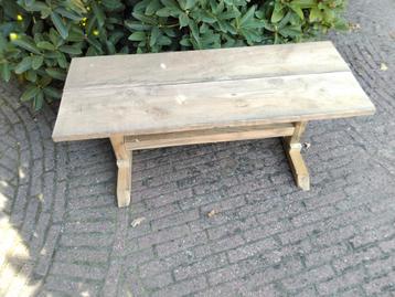  Houten tafeltje/bankje  100x41x42   onbehandeld douglashout beschikbaar voor biedingen
