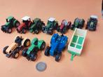 10 x mini tractor + 1 aanh., Hobby en Vrije tijd, Majorette, Ophalen of Verzenden, Zo goed als nieuw
