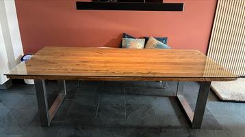 Goossens eettafel Rough -240x110 cm - massief hout- beschikbaar voor biedingen