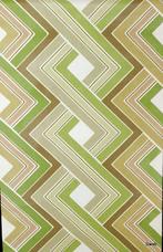 5673 retro geometrisch behang groen bruin seventies swiet, Huis en Inrichting, Stoffering | Behang, Verzenden, 75 m² of meer, Bruin