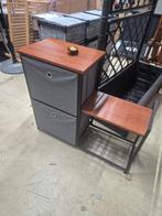 Halkastje met stoffen lades - schoenenkast, Ophalen of Verzenden, Gebruikt, Modern