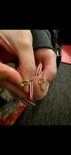 Gouden 585 dolfijn oorbellen, Sieraden, Tassen en Uiterlijk, Oorbellen, Ophalen of Verzenden, Gebruikt, Goud, Goud