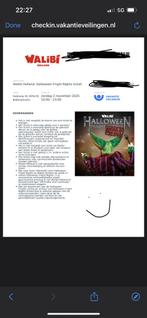 1 ticket walibi fright nights 2 november, Tickets en Kaartjes, Eén persoon