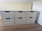 Witte ladekast met 6 lades, Ophalen, 100 tot 150 cm, Zo goed als nieuw, Minder dan 100 cm