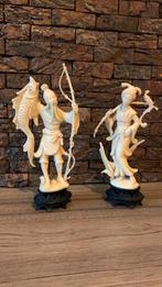 Oosterse beeldjes - set van 2 ( gratis verzending), Verzamelen, Beelden en Beeldjes, Ophalen of Verzenden, Gebruikt