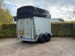 Nieuwstaat 2 paards Humbaur equitos met zadelkamer vol alu, Dieren en Toebehoren, Paarden en Pony's | Trailers en Aanhangwagens