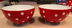2 schalen 19 cm diameter Oilily (voor Douwe Egberts) rood, Huis en Inrichting, Keuken | Servies, Ophalen of Verzenden, Overige stijlen