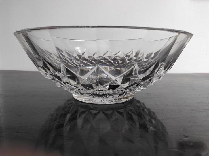Zware kristallen schaal Val Saint Lambert, Antiek en Kunst, Antiek | Glas en Kristal, Ophalen of Verzenden