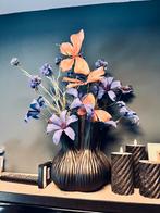 Toetervaas (knoflook) tulpenvaas met bloemen, Huis en Inrichting, Ophalen of Verzenden, Zo goed als nieuw