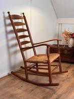 Scandinavische Schommelstoel Massief Hout, Ophalen, Gebruikt, Bruin, Eén