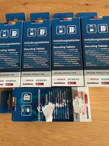 5 x Bosch ontkalkingstabletten voor koffie automaat beschikbaar voor biedingen