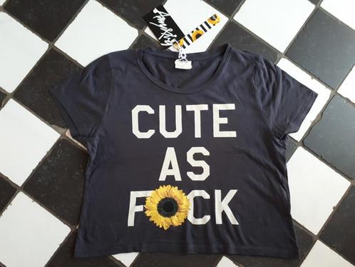 Amy & Ivy shirt top maat S Cute as F*ck nieuw met kaartje!!, Kleding | Dames, T-shirts, Nieuw, Maat 36 (S), Grijs, Korte mouw