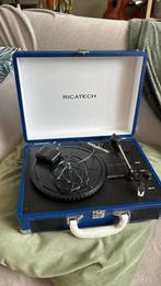 Ricatech platenspeler koffer blauw, Ophalen, Zo goed als nieuw, Platenspeler, Overige merken