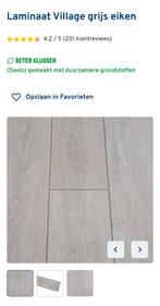 Laminaat + Ondervloer - 17m2, Doe-het-zelf en Verbouw, Ophalen, Kunststof, 5 tot 10 m², Zo goed als nieuw