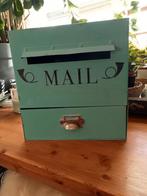 Grote vintage mailbox afm hxbxd 30x29x14, met lade, Tuin en Terras, Brievenbussen, Ophalen of Verzenden, Gebruikt