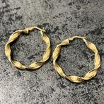 14k gouden wokkels oorbellen nieuw versace, Ophalen of Verzenden