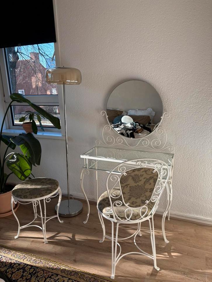 Kaptafel Vintage nieuwe bekleding, Huis en Inrichting, Woonaccessoires | Zuilen en Pilaren, Zo goed als nieuw, Ophalen