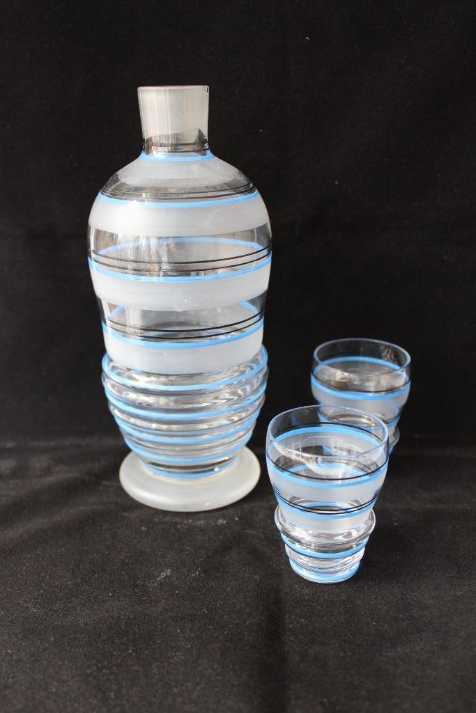 Antiek Art Deco Verrerie Doyen glazen set 1930-1940, Antiek en Kunst, Antiek | Glas en Kristal, Ophalen of Verzenden