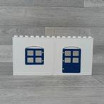 duplo huis witte muurdelen met donkerblauwe deur en raam, Gebruikt, Aastvej 1 – 7190 Billund  - Denemarken, Product.compliance@LEGO.com