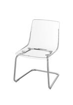 Ikea Tobias stoel - transparant, 3 stuks, Huis en Inrichting, Stoelen, Ophalen, Kunststof, Gebruikt, Overige kleuren