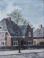 Hollandse School (XX Herman Piek) - Gezicht op huizen, Ophalen of Verzenden