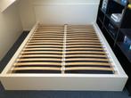 Wit Ikea Malm bed. Afleveren mogelijk, Huis en Inrichting, Slaapkamer | Bedden, Gebruikt, Wit, Tweepersoons, Ophalen of Verzenden