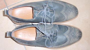 zgan Heren schoenen maat 44 merk ECCO  blauw super mooi 