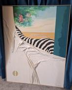 Schilderij met gipsdoek van Theo Slegers, Ophalen