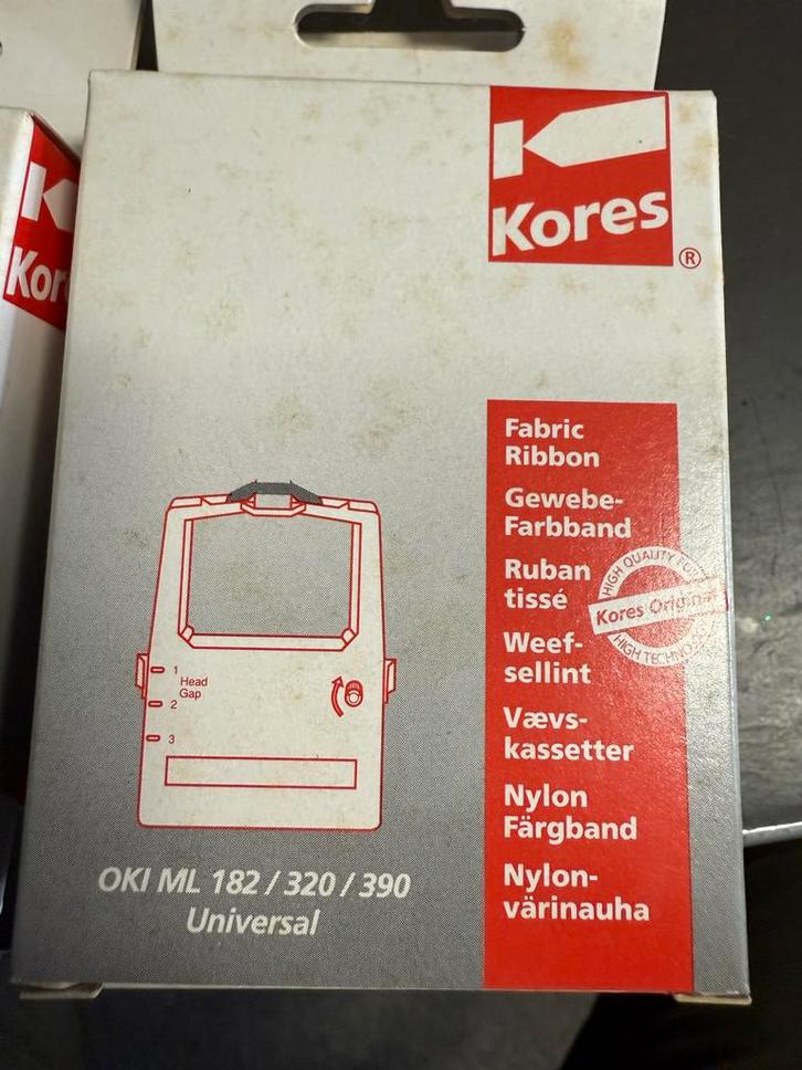 Kores OKI ML 182/320/390 Printerlint - 4 stuks, Computers en Software, Printerbenodigdheden, Nieuw, Printertape, Ophalen of Verzenden