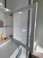 Witte Vitrinekast - H: 60,4/ B:59,5 /d: 29 cm vitrinekast, Ophalen, 50 tot 100 cm, 25 tot 50 cm, Met deur(en)