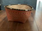 Vintage handgeweven mand van Borneo, Ophalen of Verzenden