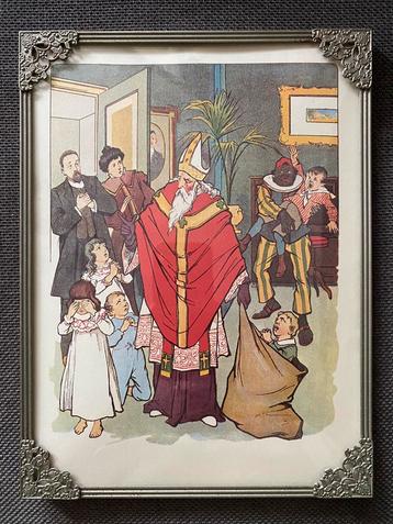 Vintage lijst bol glas - Jan Schenkman prent! beschikbaar voor biedingen