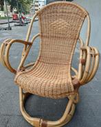 Vintage rotan loungestoel, Ophalen, Zo goed als nieuw