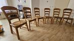 Eikenhouten eetkamerstoelen te koop!, Ophalen, Gebruikt, Bruin, Vijf, Zes of meer stoelen