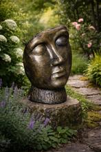 Gezicht tuinbeeld met goud accenten, Www.bossewinkel.nl, Diepenheimseweg 30, Nieuw, Ophalen of Verzenden