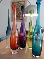 Leerdam iris flessen collectie, diverse kunstenaars, Ophalen, Gebruikt, Overige kleuren, Glas