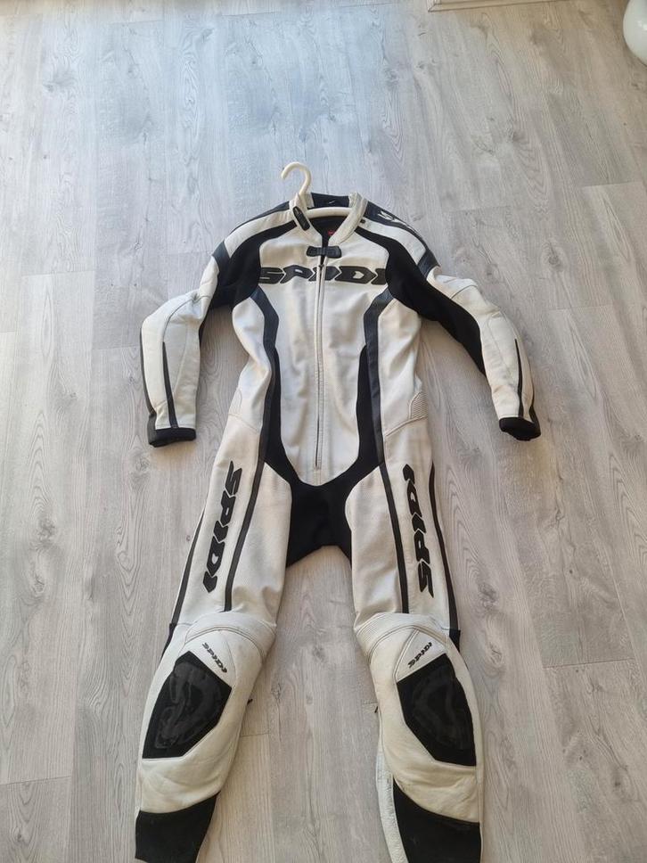 Leren Motorpak - 1-delig, Motoren, Kleding | Motorkleding, Combipak, Dames, Heren, Tweedehands, Ophalen of Verzenden