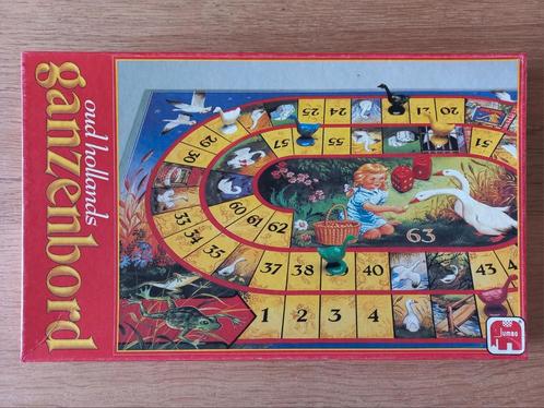 Het Oudhollands Ganzenbord, JUMBO, COMPLEET  vintage., Hobby en Vrije tijd, Gezelschapsspellen | Bordspellen, Ophalen of Verzenden