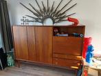 Vintage highboard, Huis en Inrichting, Kasten | Dressoirs, Ophalen, Met deur(en), Teakhout, Mid century modern / vintage
