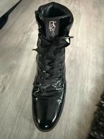 Zgan dl sport zwarte lak leer hoge schoenen mt 39 twv 249, Ophalen of Verzenden, Zo goed als nieuw, Zwart, Sneakers of Gympen