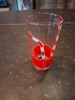 Vintage Coca Cola Glazen met Rietjes Design, Glas of Glazen, Ophalen of Verzenden, Overige stijlen, Glas