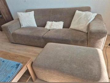 Moderne designbank + hocker – 240cm | Stevig & comfortabel  