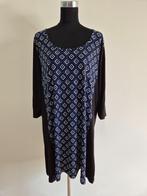 J481 - Blauw-zwarte Yoek tuniek maat XL is 50-52 (1), Kleding | Dames, Grote Maten, Ophalen of Verzenden, Zo goed als nieuw, Blauw