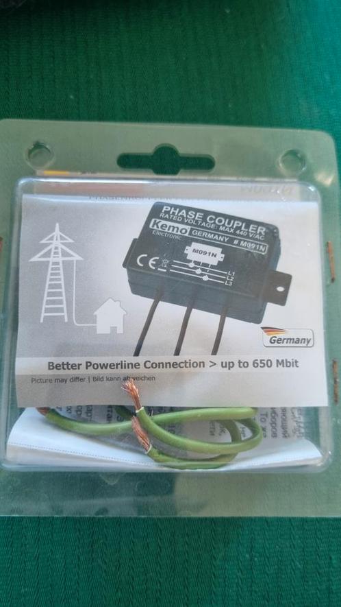 Kemo Phase Coupler M091N - 3-Fase Koppeling, Computers en Software, Powerlines, Nieuw, Ophalen of Verzenden