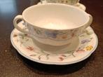 Villeroy & Boch Mariposa Soepkommen met Schotel (6 stuks), Huis en Inrichting, Ophalen of Verzenden, Zo goed als nieuw, Overige stijlen